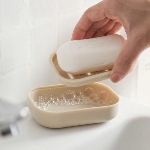 双层带盖肥皂盒免打孔香皂盒 卫生间沥水肥皂盒 创意旅行便携皂托