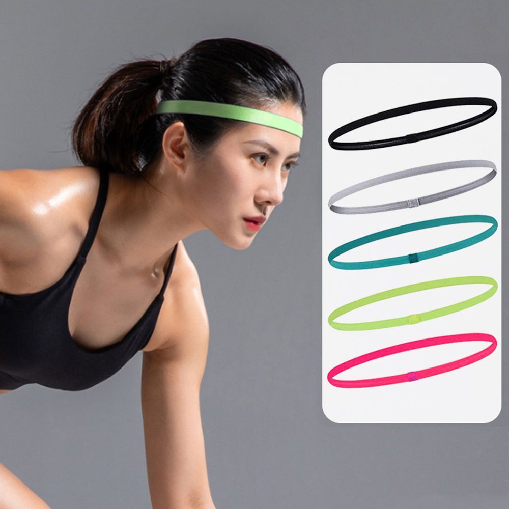 【 】 Faixas de cabeça esportivas antiderrapantes de silicone para absorção de suor, masculinas e femininas, para ioga, corrida, futebol e suor_voghion.com