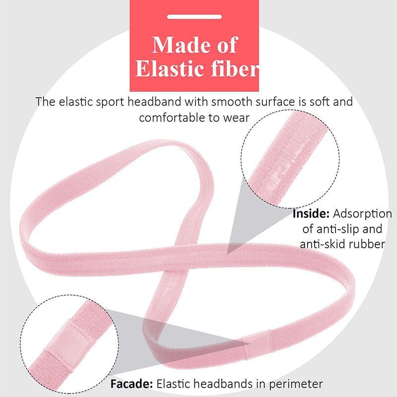【 】 Faixas de cabeça esportivas antiderrapantes de silicone para absorção de suor, masculinas e femininas, para ioga, corrida, futebol e suor_voghion.com