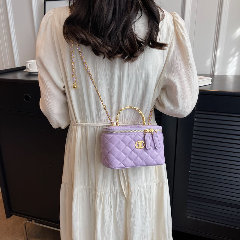 Luxus klasszikus dizájnú női táska, kockás, kis arany golyóval, új stílusú retró, minden az egyben vállra akasztható, hónaljra átvethető crossbody táska_voghion.com