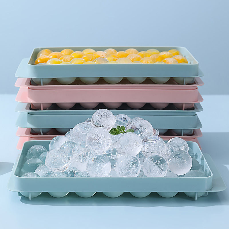 冻威士忌球形冰块冰格食品级硅胶制作圆形圆球储存制冰盒冰球模具