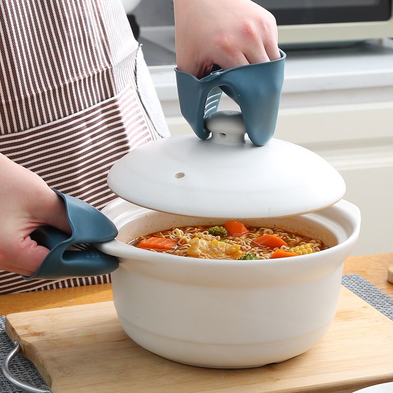 防烫夹取碗夹厨房隔热盘子夹蒸菜夹子提盘器防烫防滑硅胶夹碗神器