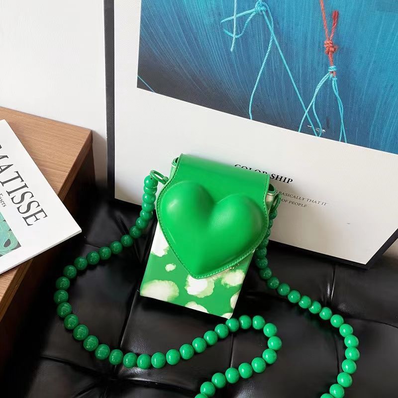 Borsa a tracolla da donna per telefono con catena di perle_voghion.com