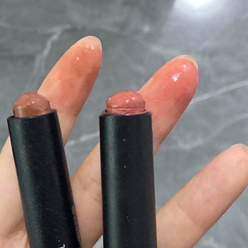 固體唇蜜?黑羽毛唇蜜口紅唇泥彩平價唇釉雙頭女水光鏡面日常素顏