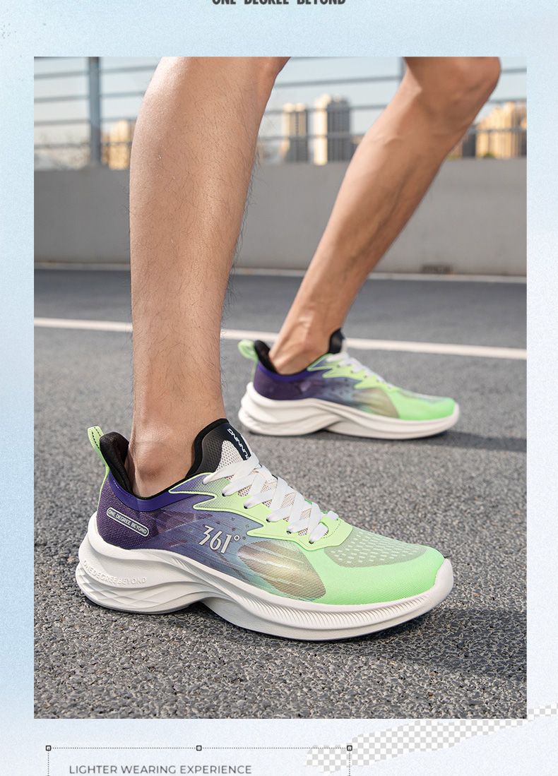 361 ° Speed for Men 2024 Summer New Shock Absorbent Trainer Aerobic Training Soft Bottom Running Shoes_voghion.com