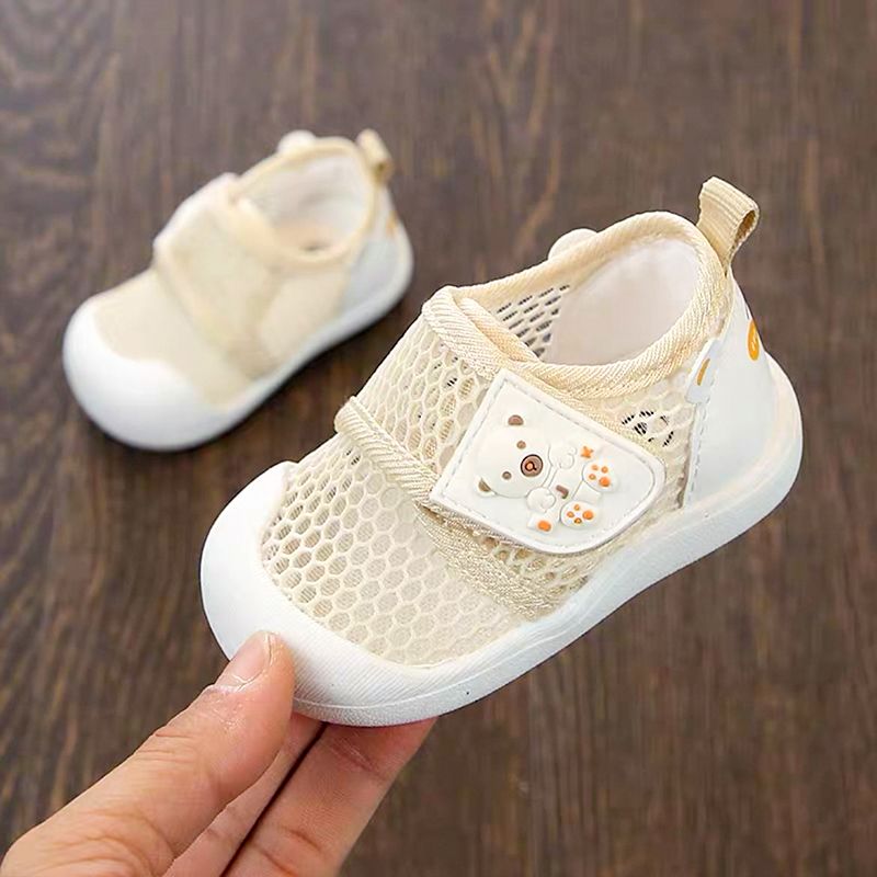 小溜宝夏季宝宝凉鞋婴儿学步鞋1-3岁0幼儿凉鞋防滑包头透气单网鞋