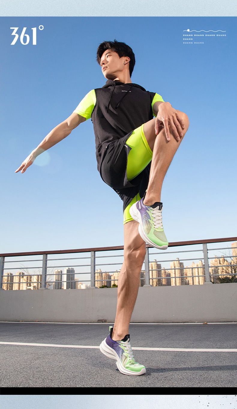 361 ° Speed for Men 2024 Summer New Shock Absorbent Trainer Aerobic Training Soft Bottom Running Shoes_voghion.com