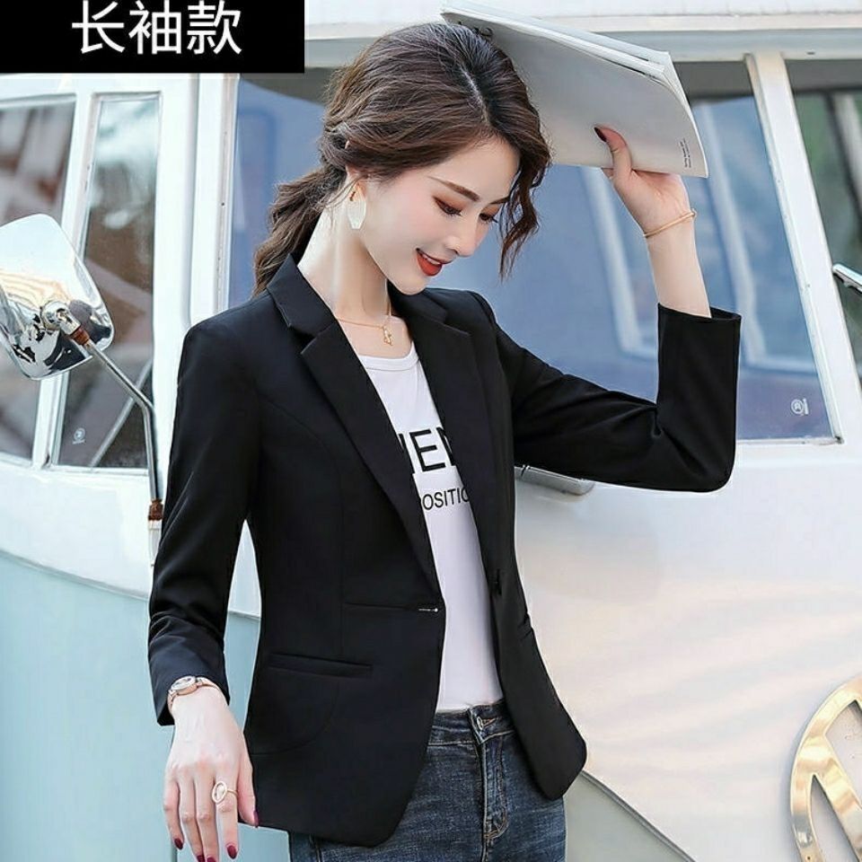 Blazer women's style spring and summer 2023 new slim casual short high-end small suit top