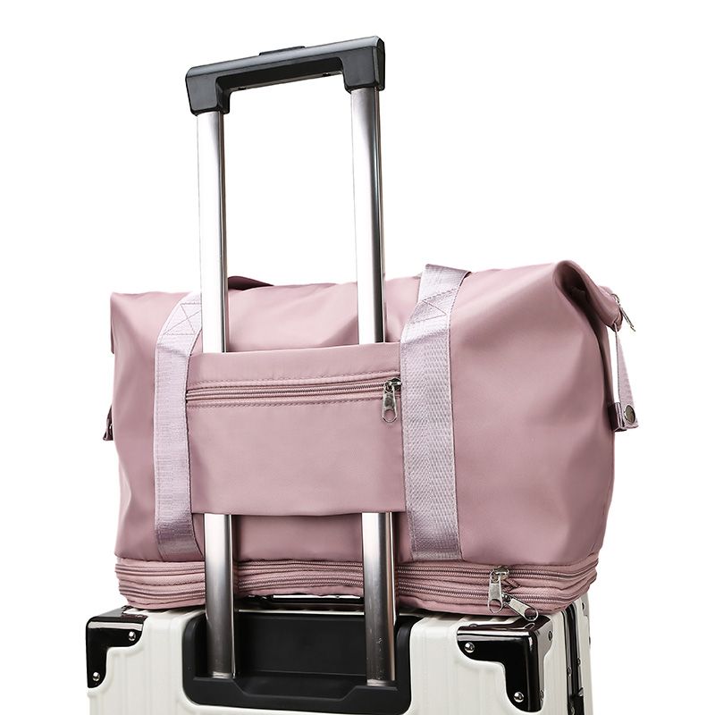 卡帝乐鳄鱼折叠旅行包大容量出差短途行李袋健身包手提待产收纳包