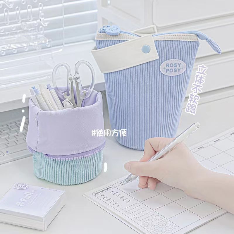 rosyposy pencil bag large capacity ins high value student multifunctional stationery pen holder cute cosmetic bag storage