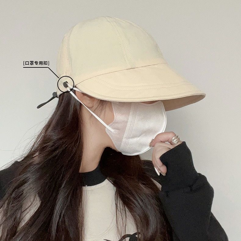 Fisherman's hat women's summer show face small face sun hat plain face cap upgrade version quick-drying Zhao Lusi basin hat