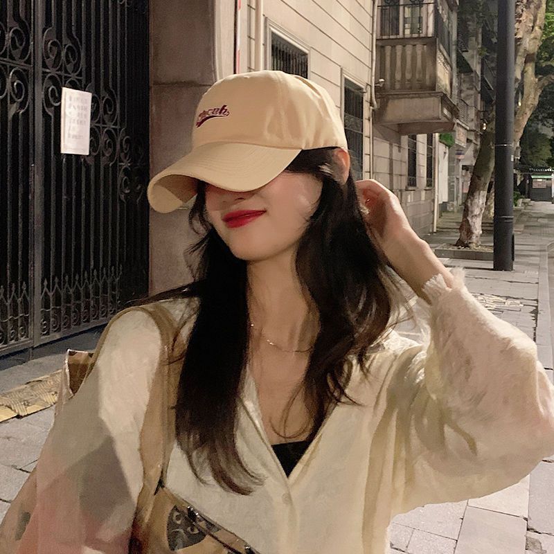 Hat female round face big face thin 2023 summer new peaked cap Korean version of the face small all-match sunshade baseball cap