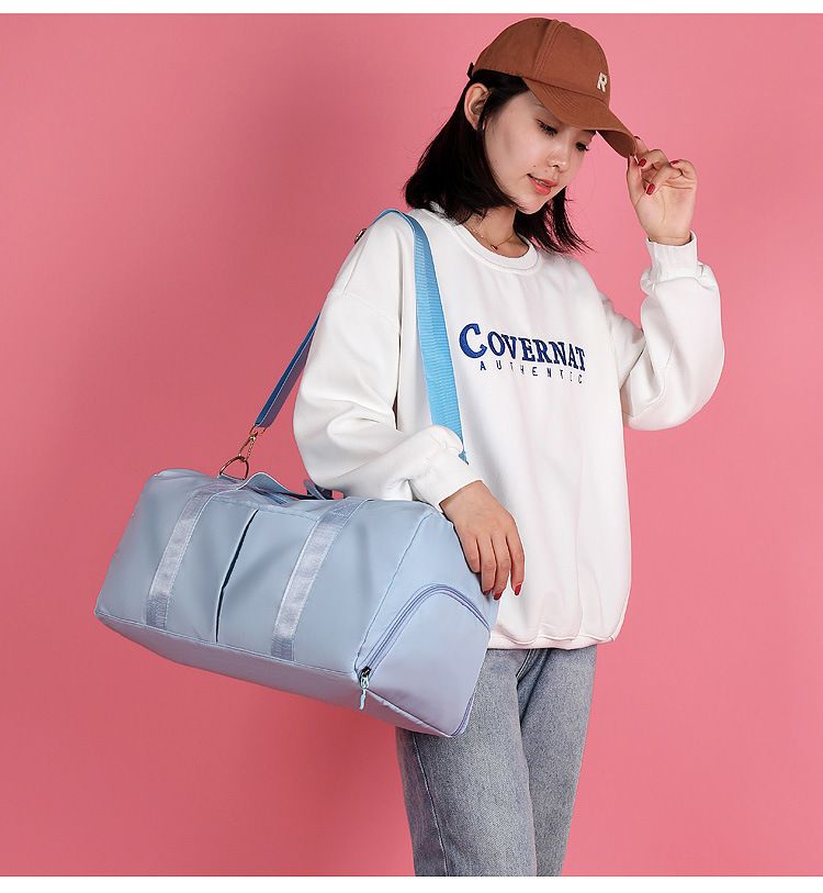 Sports Fitness Bag Short Distance Travel Bag Dry Wet Separation Portable Messenger Travel Sports Training Basketball