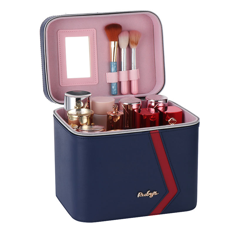 网红多功能三层化妆包大容量手提化妆收纳盒美容工具箱化妆箱家用