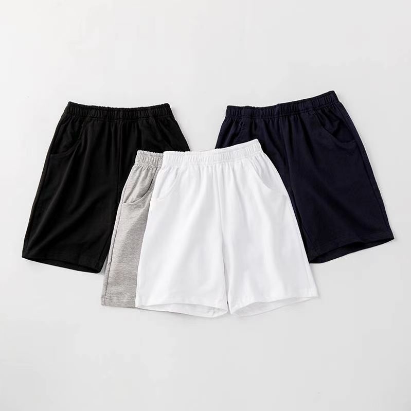 Children's cotton shorts 2023 summer children's shorts middle and large children's children's white shorts casual