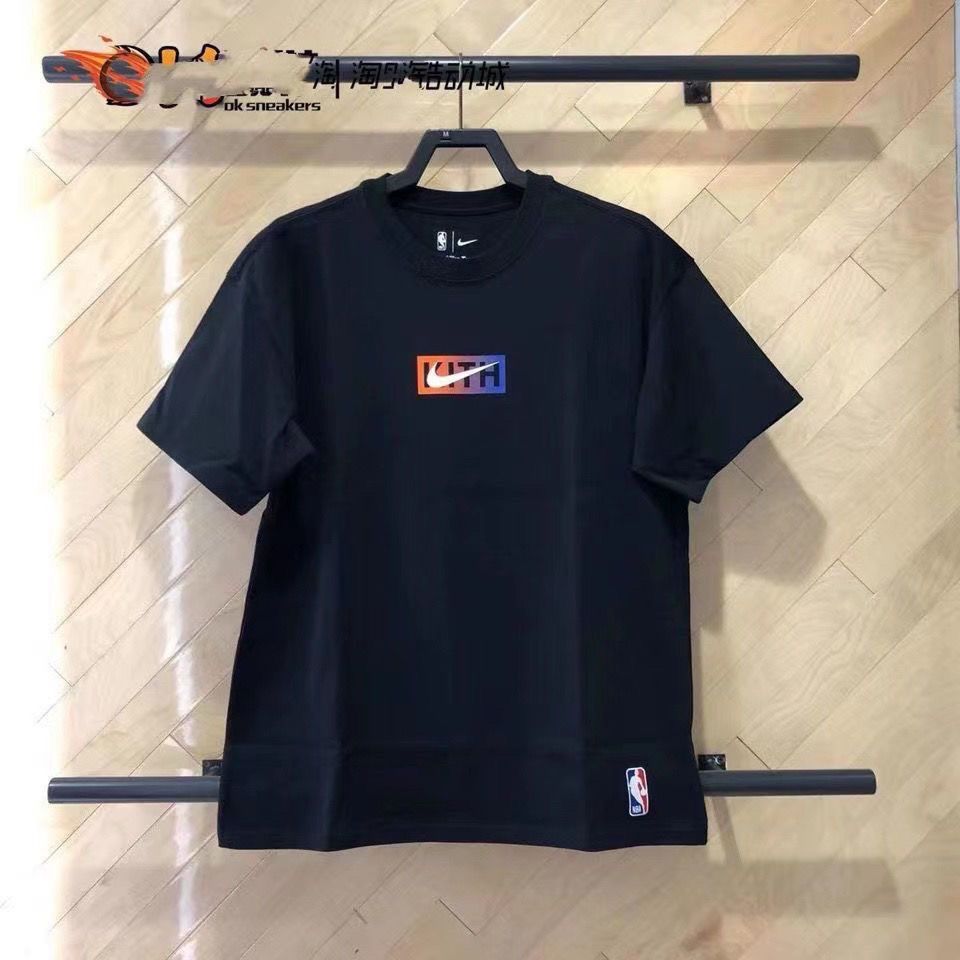 夏季KITH X 聯名款 NBA紐約尼克斯運動休閒圓領純棉運動短袖T恤