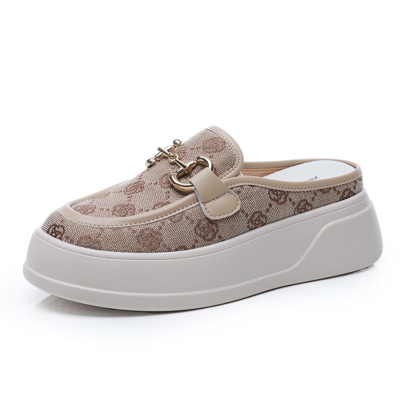 Sommer Neue Xiaoxiangfeng Halb-drag frauen Schuhe Beliebte Tasche Kopf Dicken sohlen Hausschuhe_voghion.com