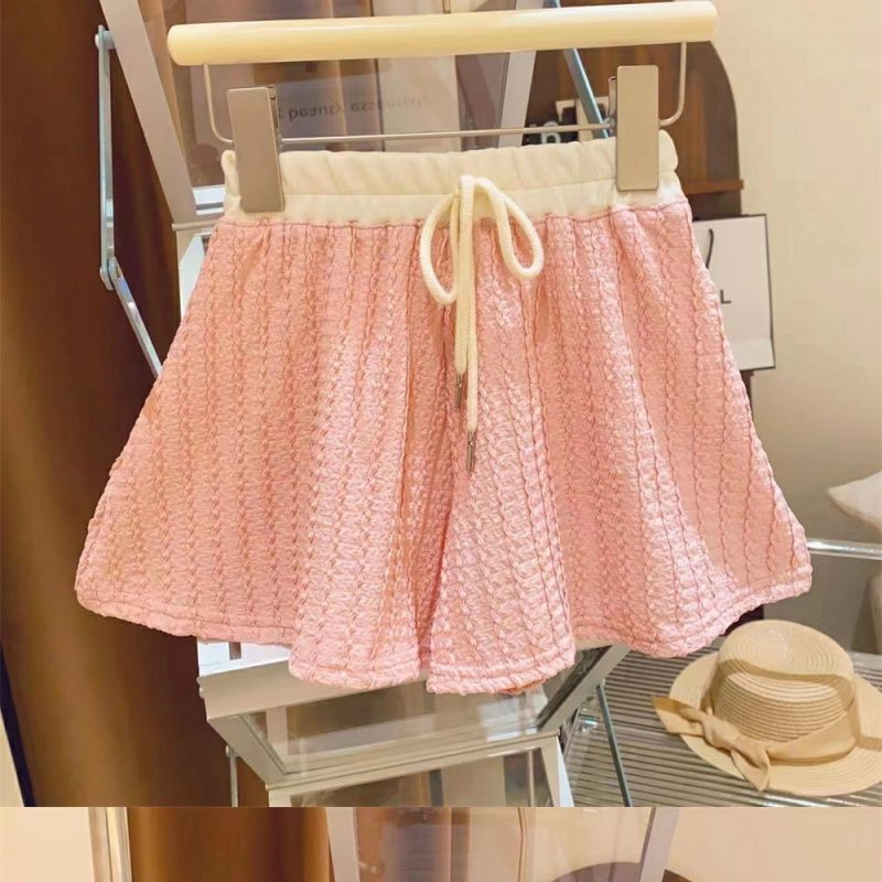 Net red 2023 summer new girls' suit foreign style children's Polo collar short-sleeved shorts children's two-piece trendy