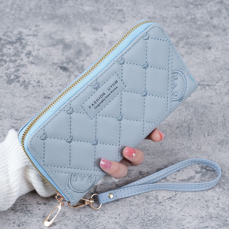 Korean version  new hand wallet women's long zipper multi-functional versatile wallet large capacity mobile phone wallet