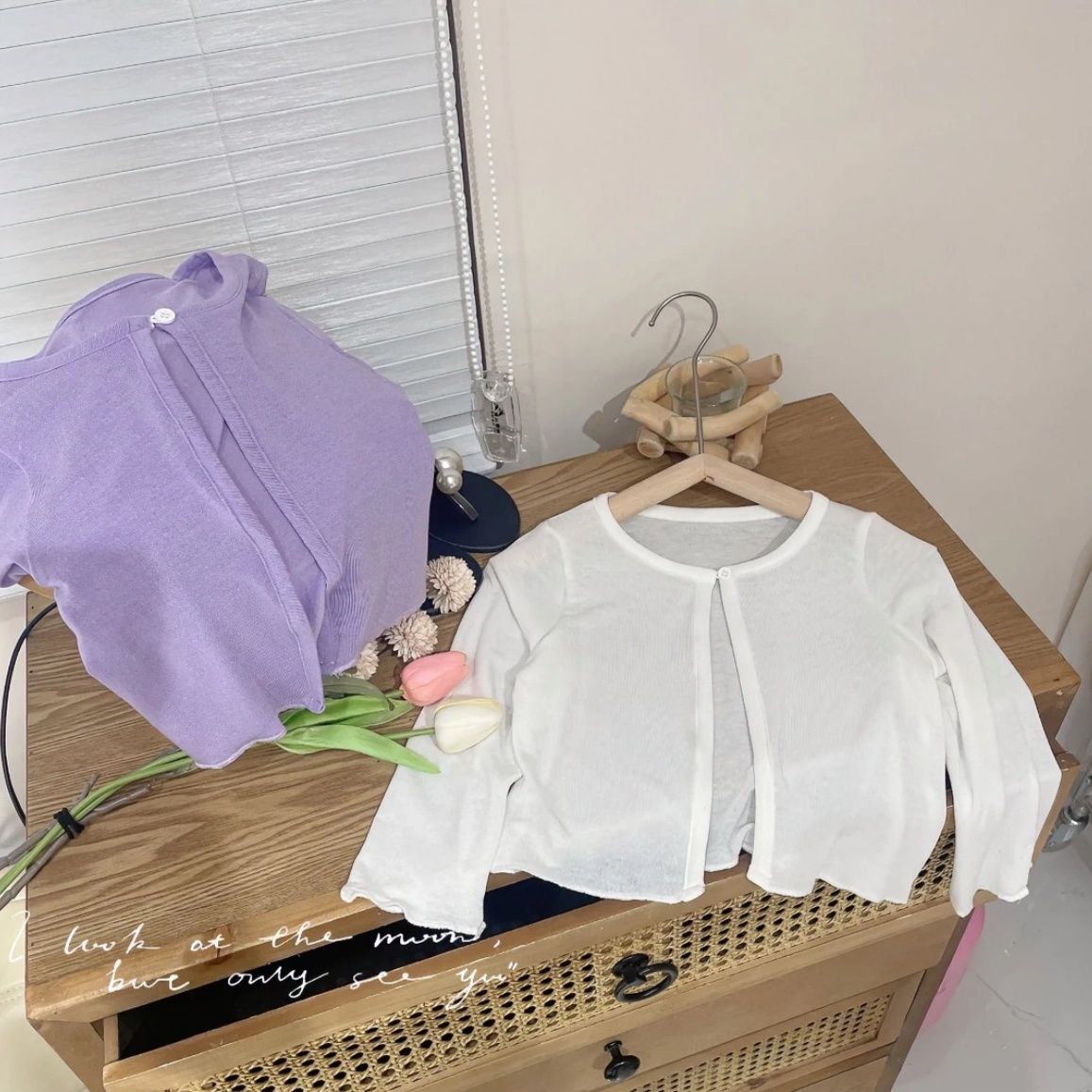 Girls' sun protection clothing 2023 summer clothes for children and babies, stylish and fashionable cardigans, thin children's sun protection clothing, air-conditioned jackets