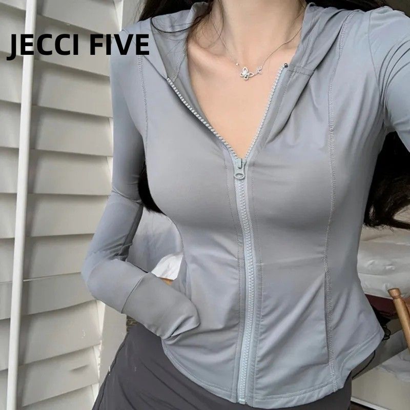 Ice Silk Hooded Sun Protection Clothing for Women  New Summer Thin Breathable Sun Protection Clothing Slim Fit Long Sleeve Cardigan Jacket