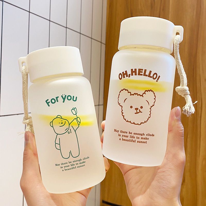 Cup girls 2023 new water cup plastic cup high-value double-drink coffee cup portable milk soy milk cup