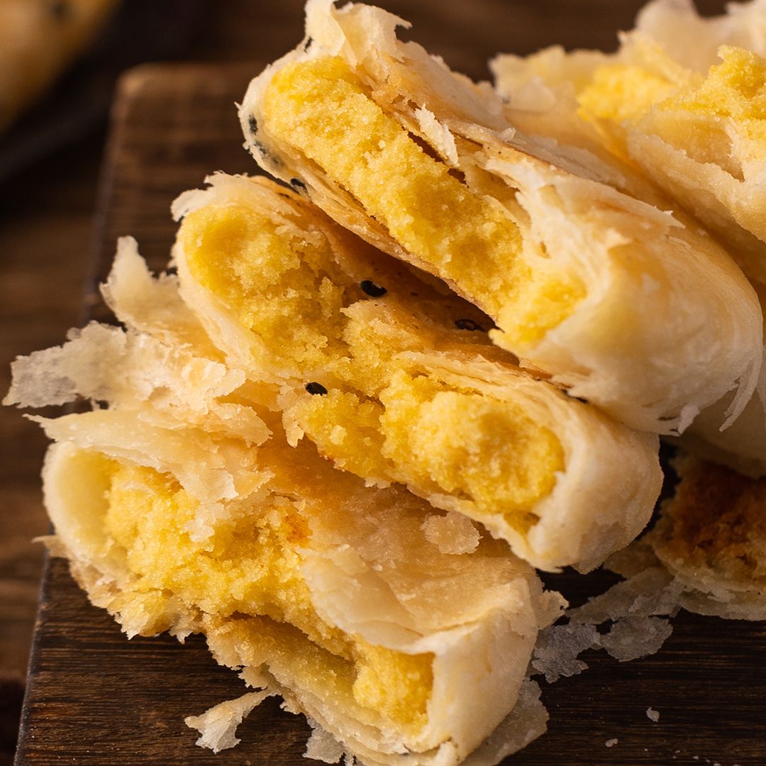 正宗潮汕惠来绿豆饼纯手工传统老式酥皮薄馅厚糕点零食小吃茶点餐