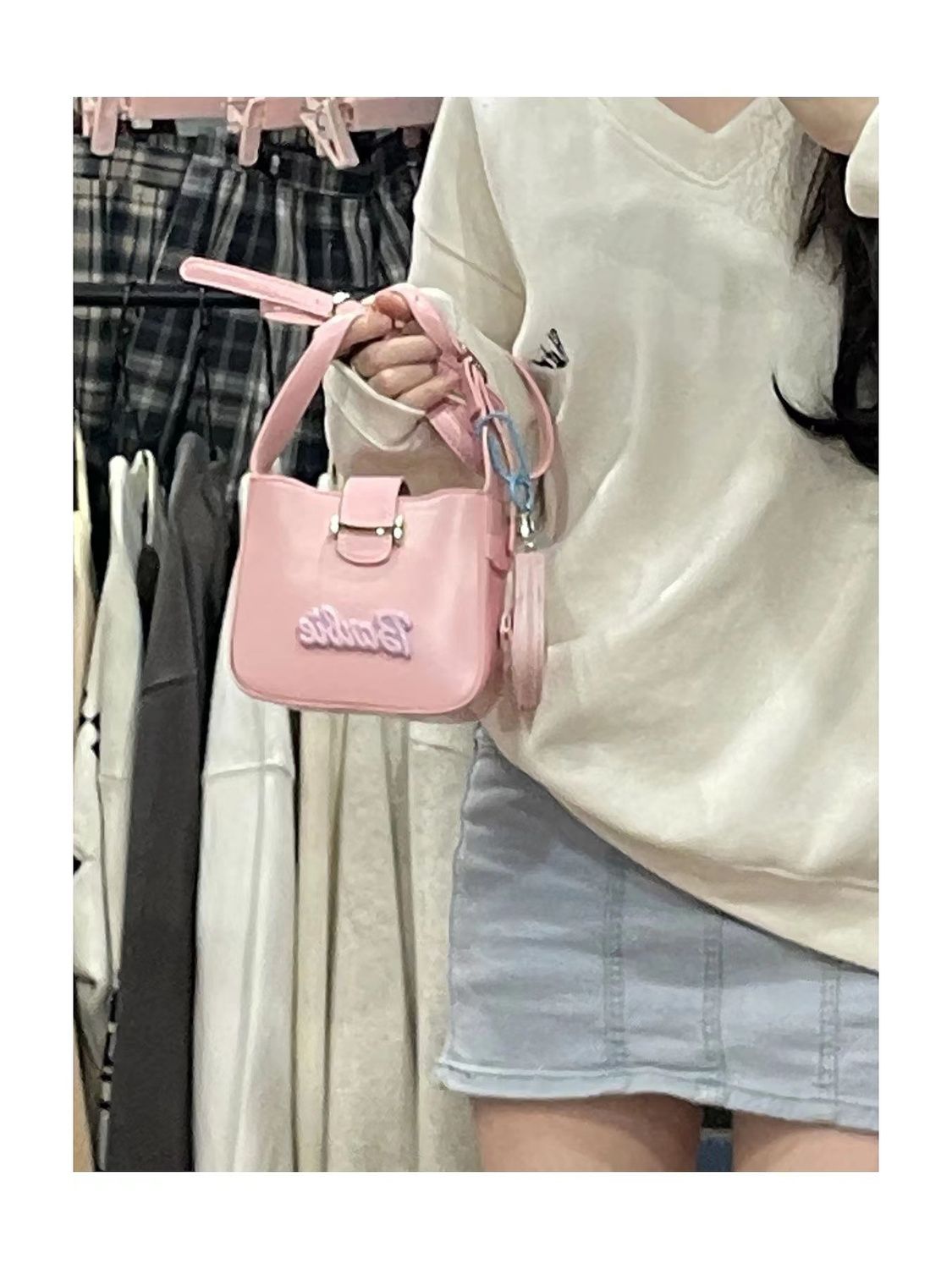 Meidoudu Customized MDODOCT niche design trendy brand women's bag  Spring New minimalist small square bag shoulder bag