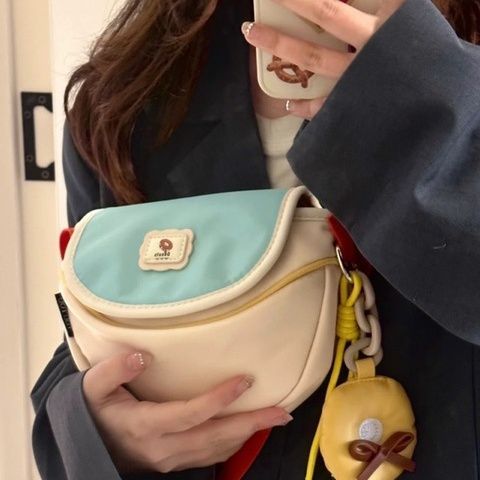 TOUTOU2023新款原創馬卡龍甜甜圈斜挎小包小清新單肩斜挎包