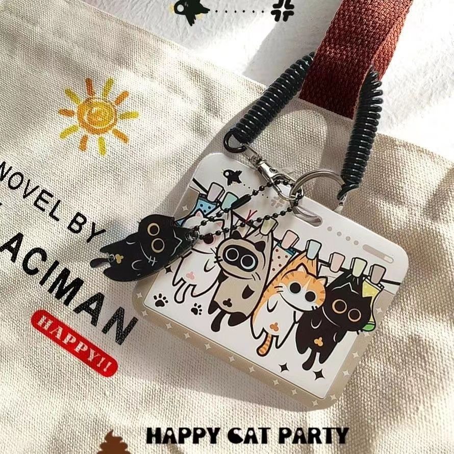 HAPPY original cute sun cat cat card set student couple meal card campus card bus subway card ID card