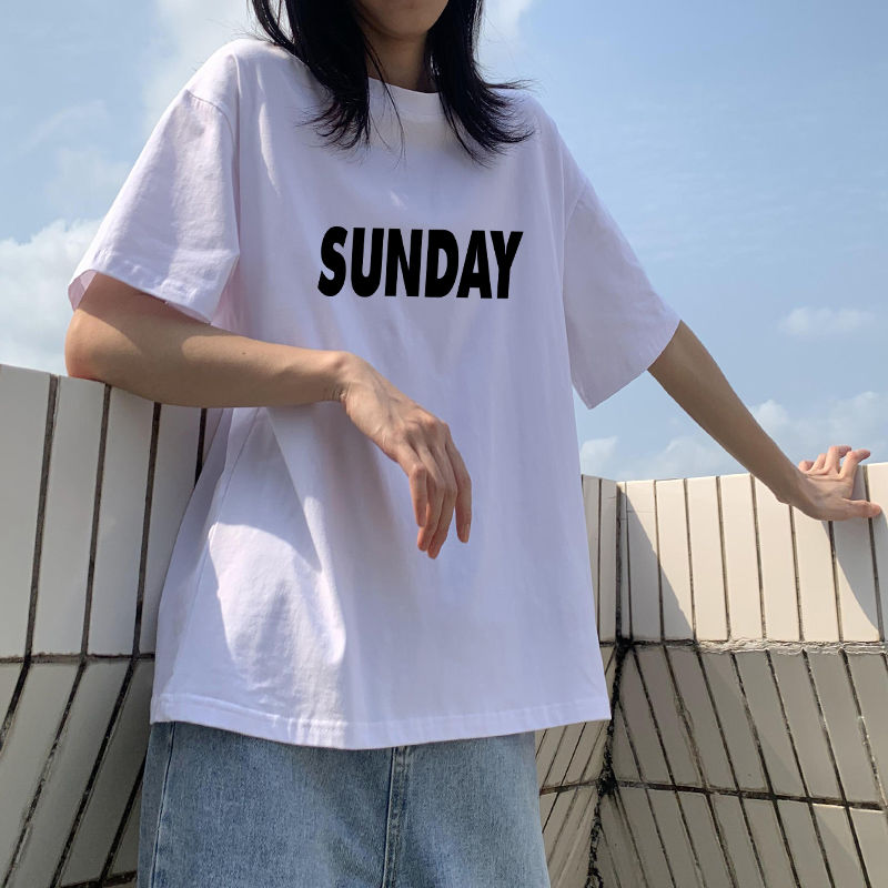 Retro chic white round neck short-sleeved T-shirt for women 2023 summer new style small Hong Kong style loose white top