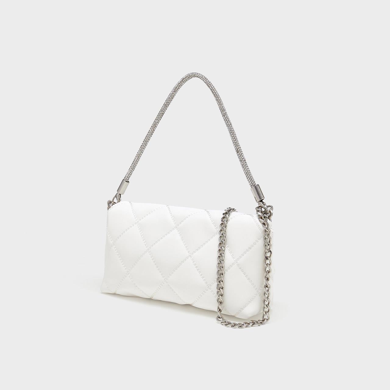 Sanfu same rhinestone chain diamond small square bag 2023 new all-match lock buckle shoulder diagonal handbag