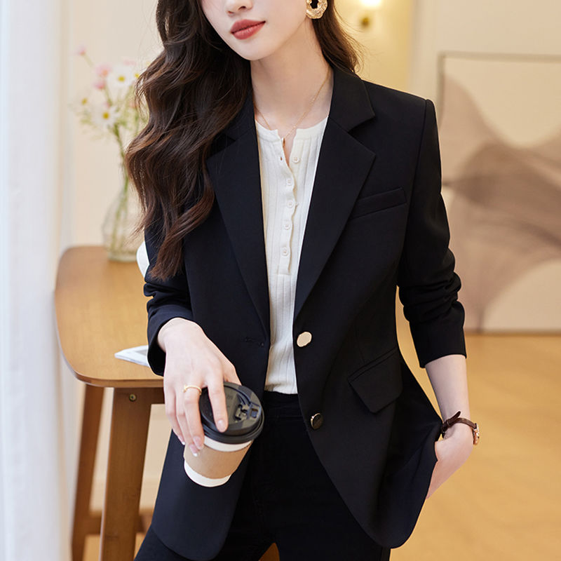 高級感小西裝外套女2023春秋季新款修身氣質洋氣修身百搭長袖西服