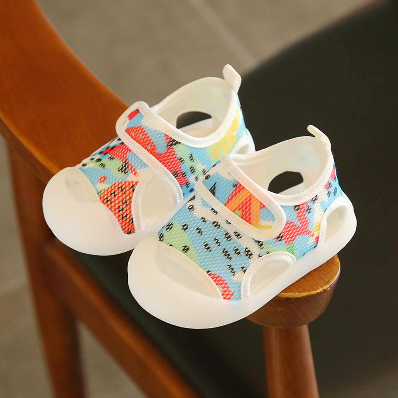 新款夏季宝宝凉鞋学步鞋0-1-2岁初学者网面透气婴幼儿凉鞋儿童鞋