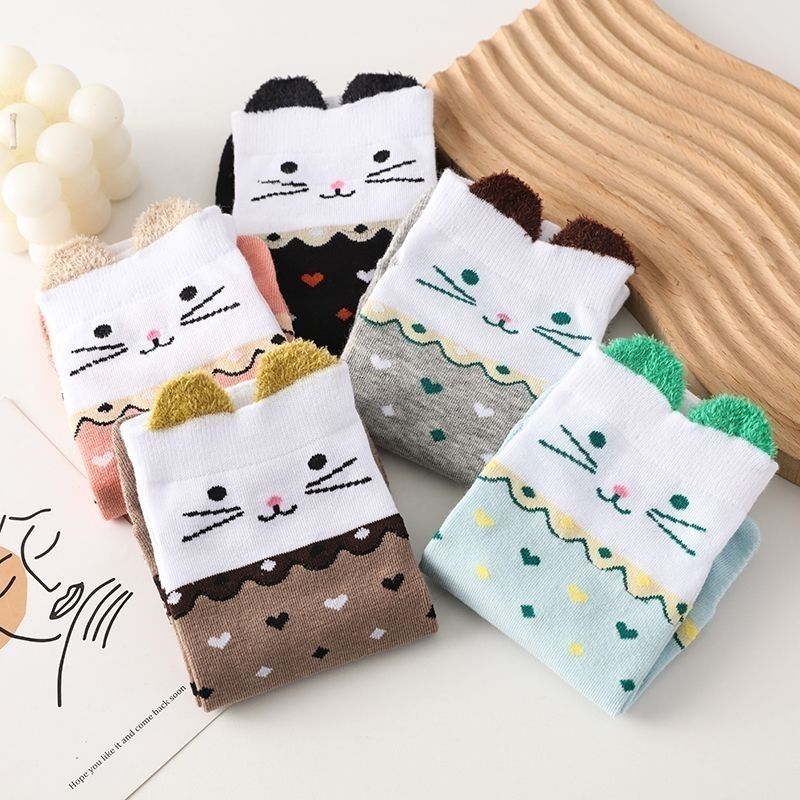 Women's Pure Cotton Five-toe Ankle Socks For Spring And Summer_voghion.com