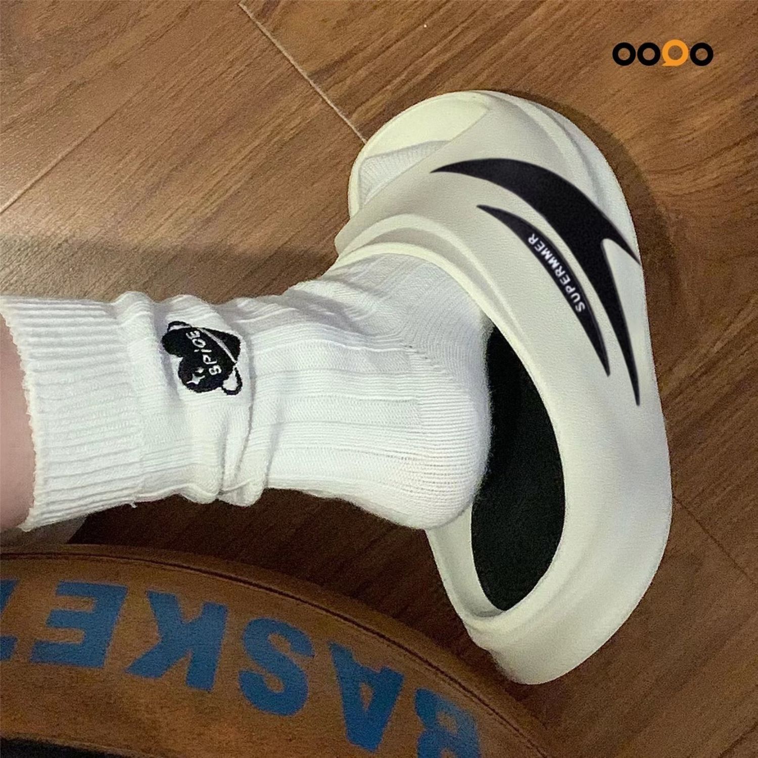 玲吾玖二0592拖鞋運動戶外男女款夏外穿透氣厚底防水防滑洞洞涼拖