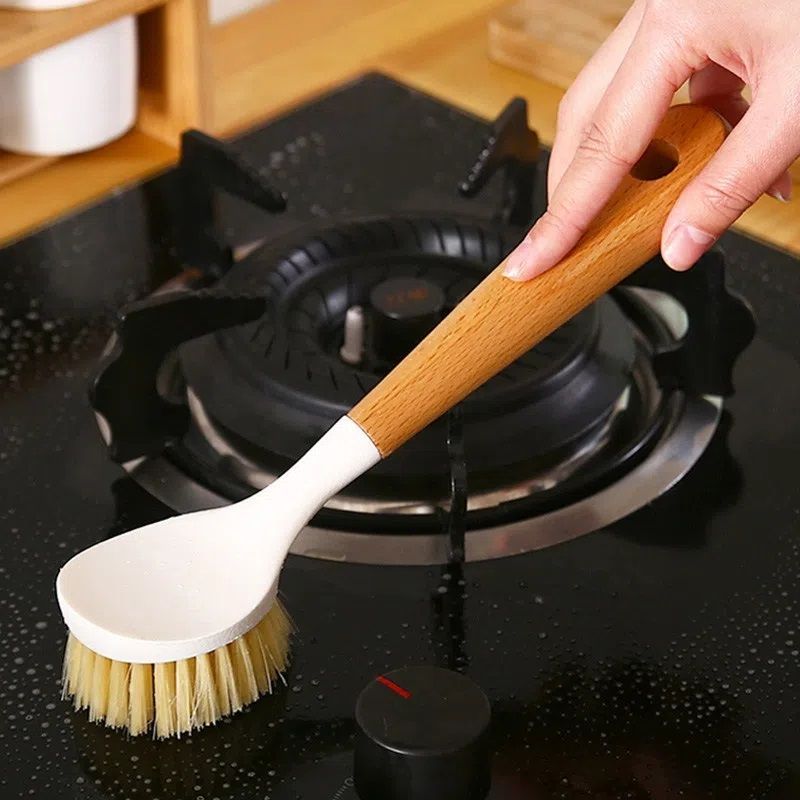 Brush pot brush dishwashing brush pot brush brush bowl decontamination cleaning brush kitchen long handle household pot brush artifact