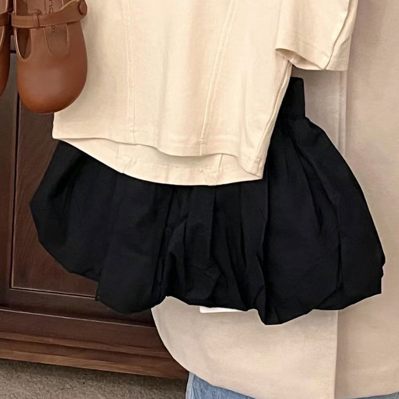 Korean version of children's clothing girls summer short-sleeved T-shirt 2023 fashionable foreign style children's bud shorts baby casual tops