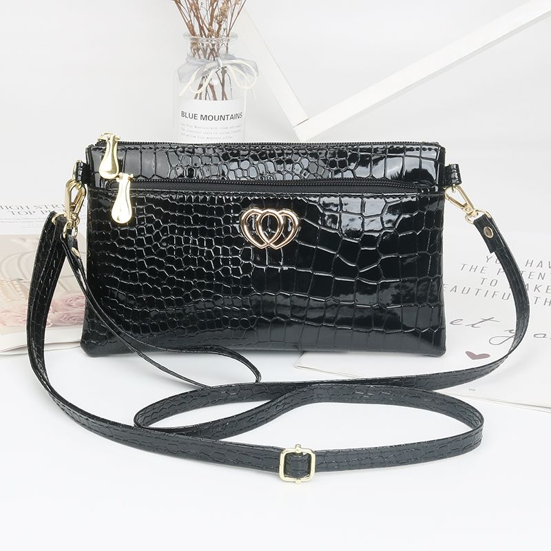 Women's new bag middle-aged mother crossbody bag shiny casual women's clutch mobile phone bag coin purse women's small bag