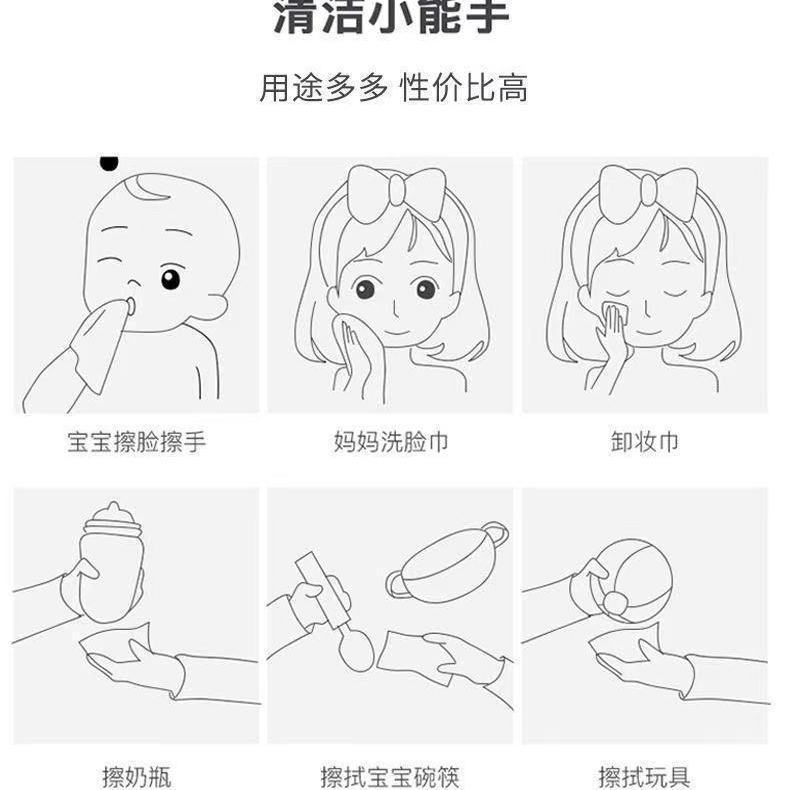 洗脸巾一次性抽取式洁面巾干湿两用擦脸巾化妆棉柔巾