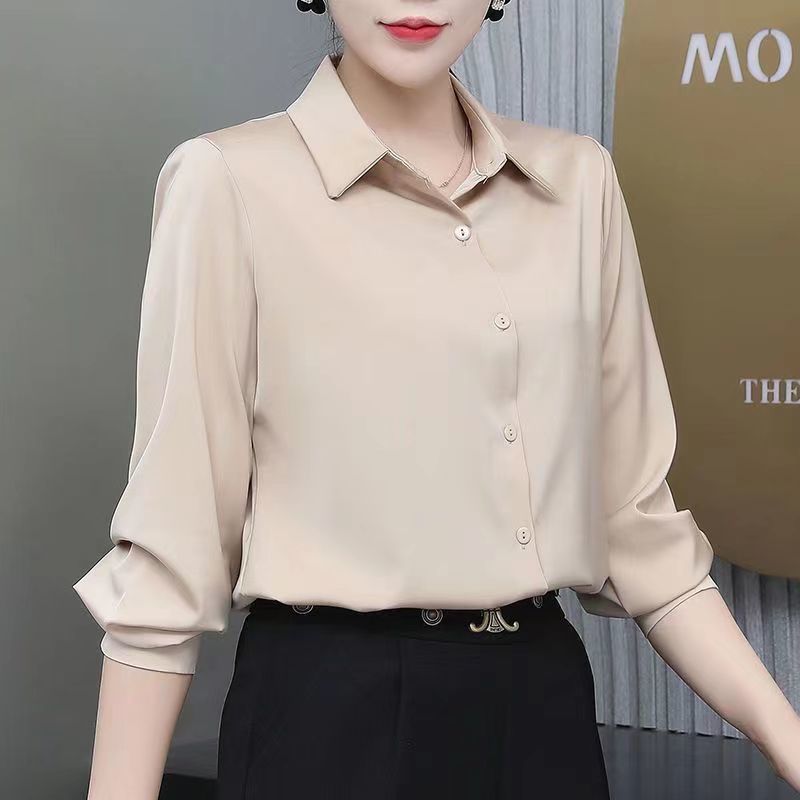【活動中】女士襯衫時尚職業裝工裝夏款防皺高光短批發工作衣服女