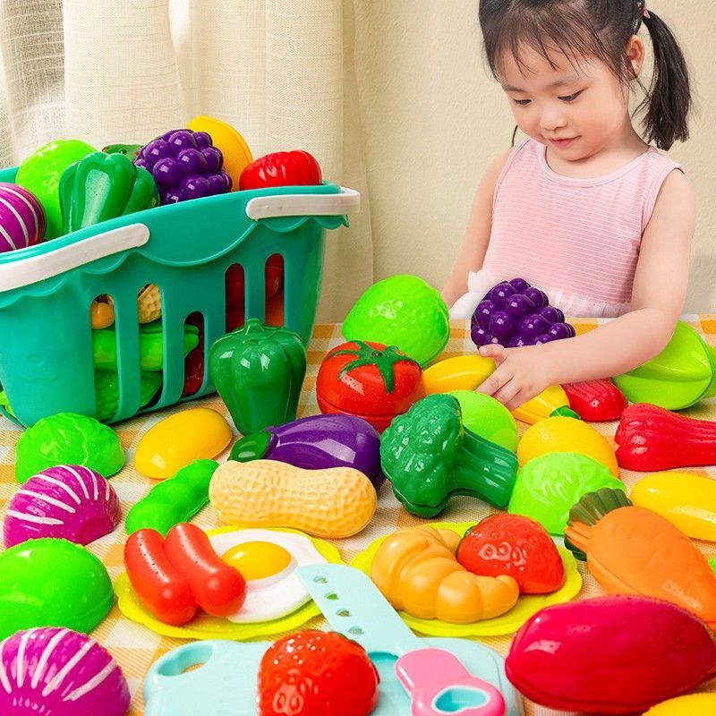 切切乐玩具水果益智过家家厨房切蔬菜儿童宝宝男孩女孩子女童套装
