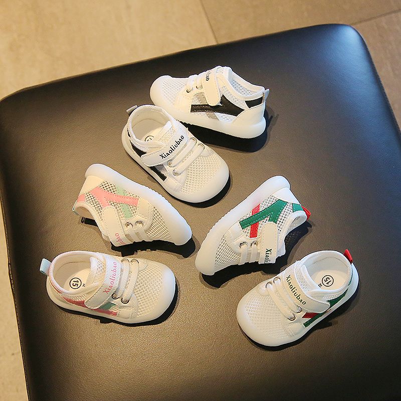 春秋款男宝宝女学步鞋0-1-3岁婴儿单鞋防滑软底魔术贴透气小鞋子2