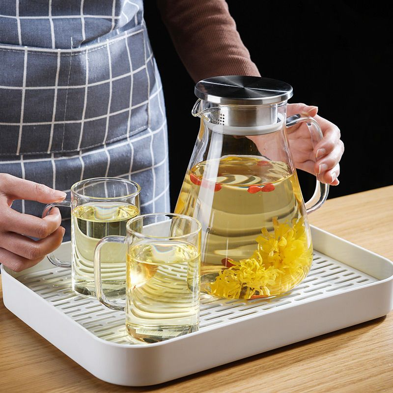 家用耐热玻璃冷水壶高温凉水杯加厚防爆大容量凉白开水壶茶壶套装