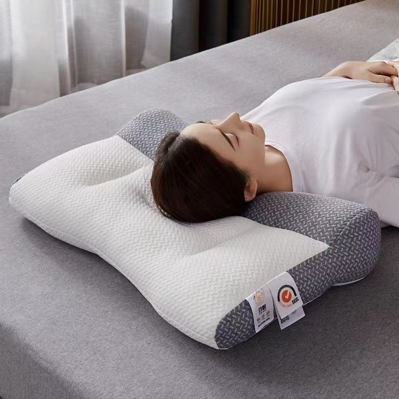 深度睡眠颈椎牵引枕头芯一对成人颈椎病专用枕抗疲劳保健枕芯一只