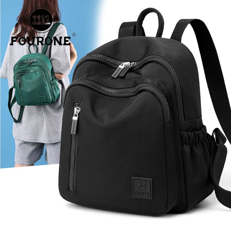 Backpack women's nylon small backpack lightweight ladies fashion casual trend shopping all-match schoolbag
