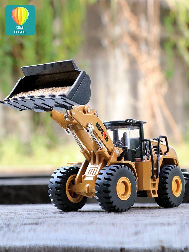 铲车模型合金工程车仿真推土装载机翻斗挖掘机儿童压路机男孩玩具