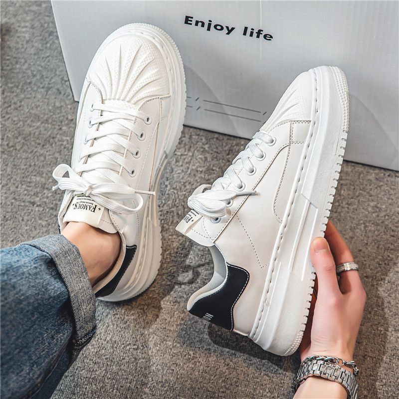 McQueen white men's shoes 223 new summer versatile breathable casual sneakers teenagers shell toe sports shoes