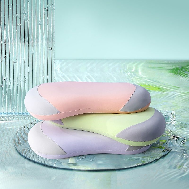 水星家纺93%泰国天然乳胶枕贴合颈椎呵护睡眠三层防护抗菌乳胶枕