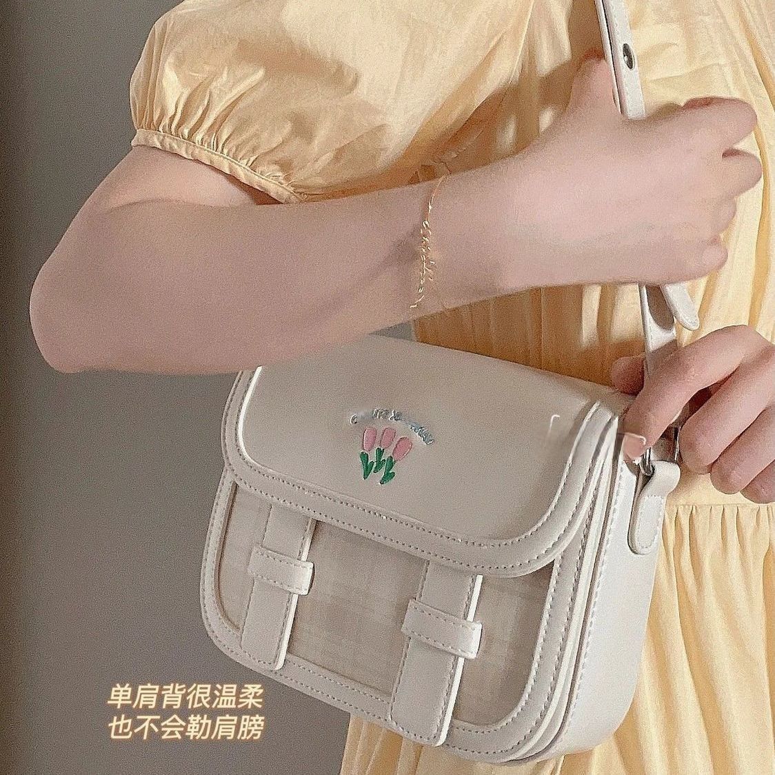 夏季可愛劍橋包腋下豆腐包高級感斜挎單肩包女